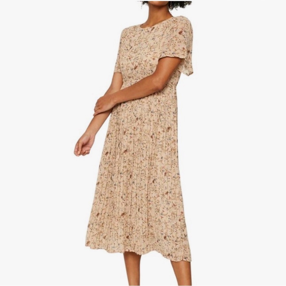 Hayden Floral Tan Maxi Dress